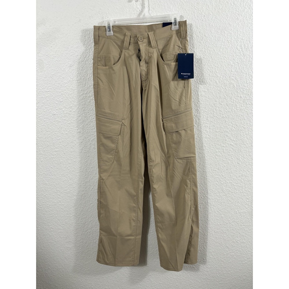Propper Tactical Pants Mens 28x32 Khaki Summerweight Ripstop Quick Dry UPF 50